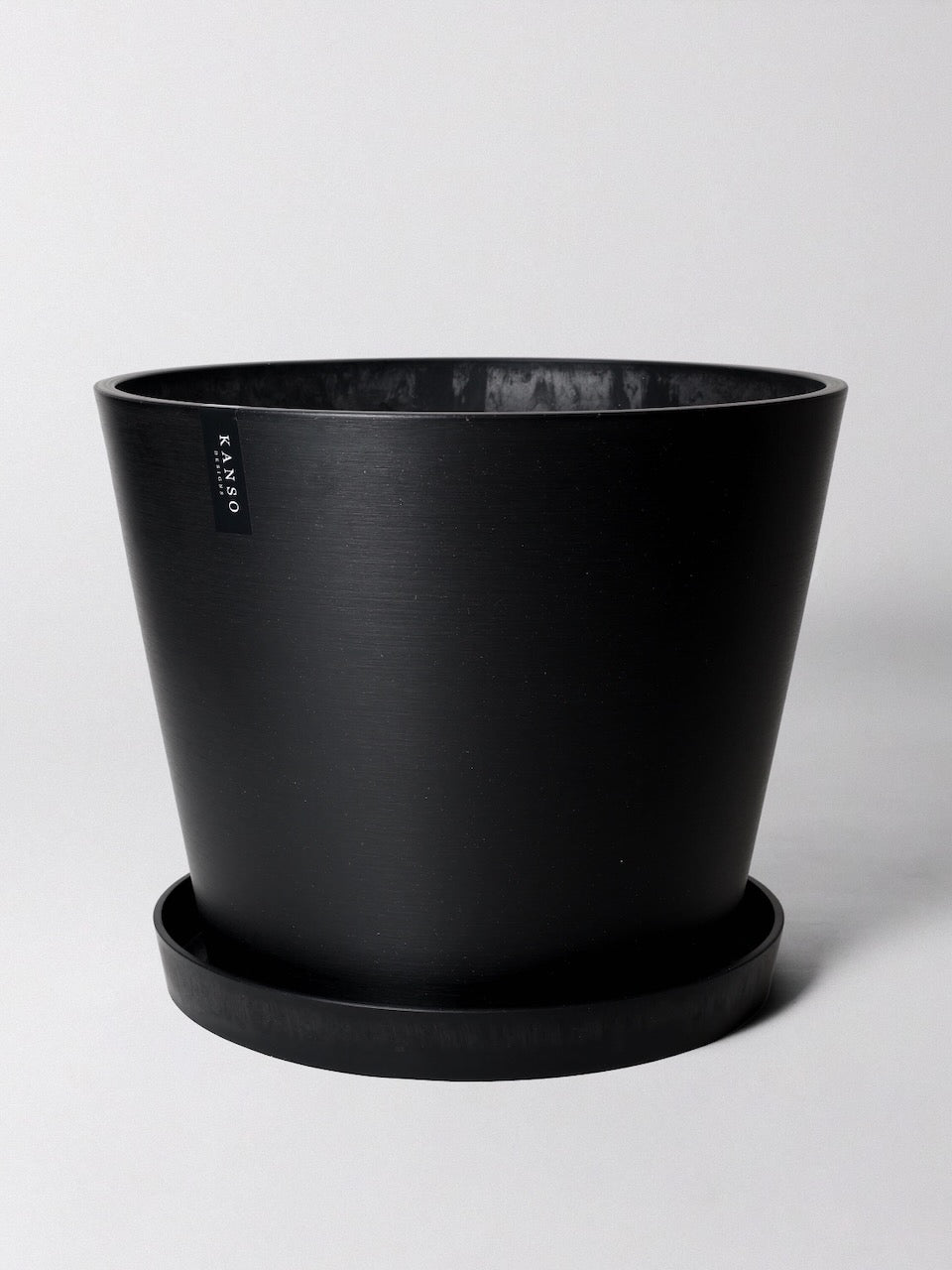 can black plant pots be recycled Recycled Plastic Tapered Pot, 15" Planter | Vancouver Plant Store