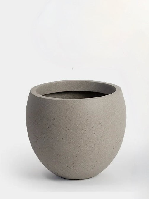 Granville Fibreglass Pot with Saucer, XL 12" (Multiple Colours)