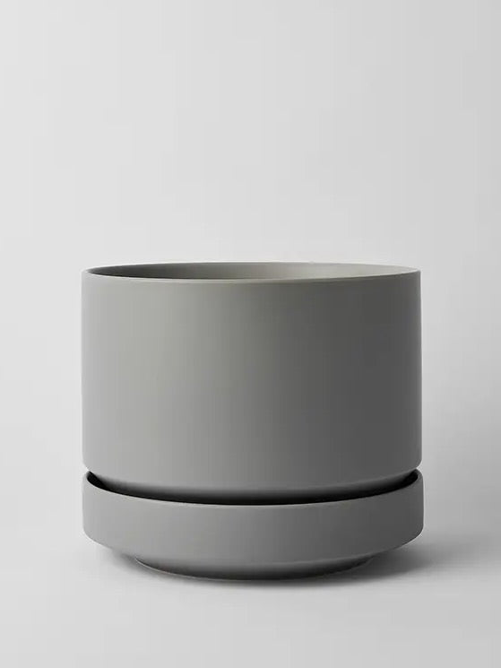 Round Two Ceramic Pot, Large 8" (Multiple Colours)