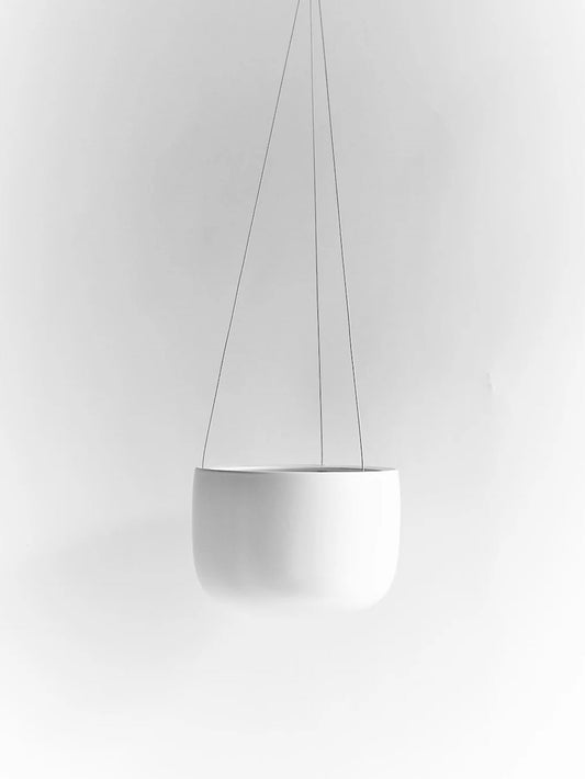 Hudson & Oak Hanging Ceramic Pot, Medium 8"