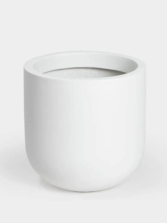 Jericho Fibreglass Pot with Saucer, XXL 14"