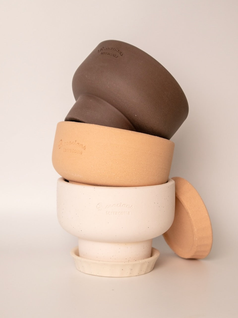 Mushroom Terracotta Pot, Small 5" (Multiple Colours)