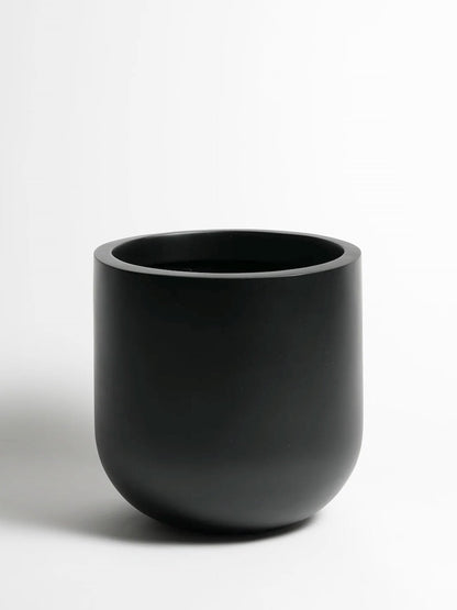 Jericho Fibreglass Pot with Saucer, XL 10"