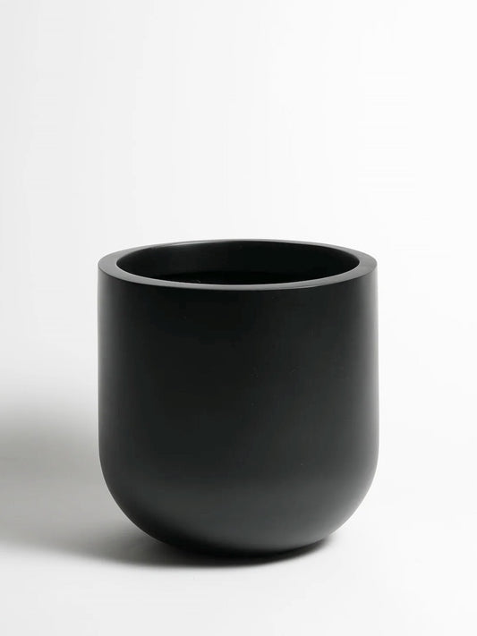 Jericho Fibreglass Pot with Saucer, XL 10"