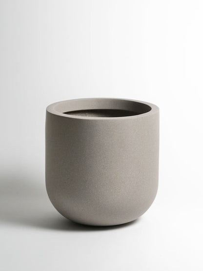 Jericho Fibreglass Pot with Saucer, XL 10"