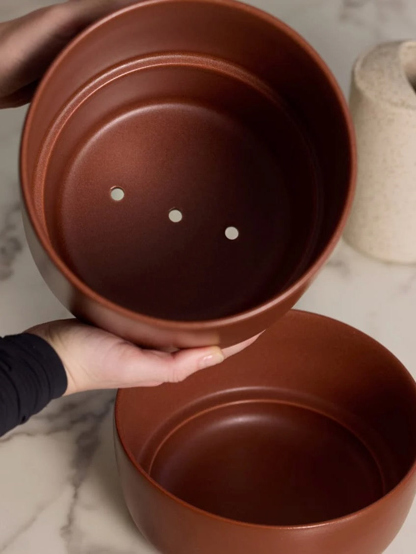 Fable Ceramic Pot, Medium 6.5" (Multiple Colours)