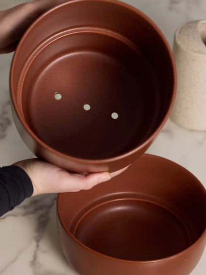 Fable Ceramic Pot, Medium 6.5" (Multiple Colours)